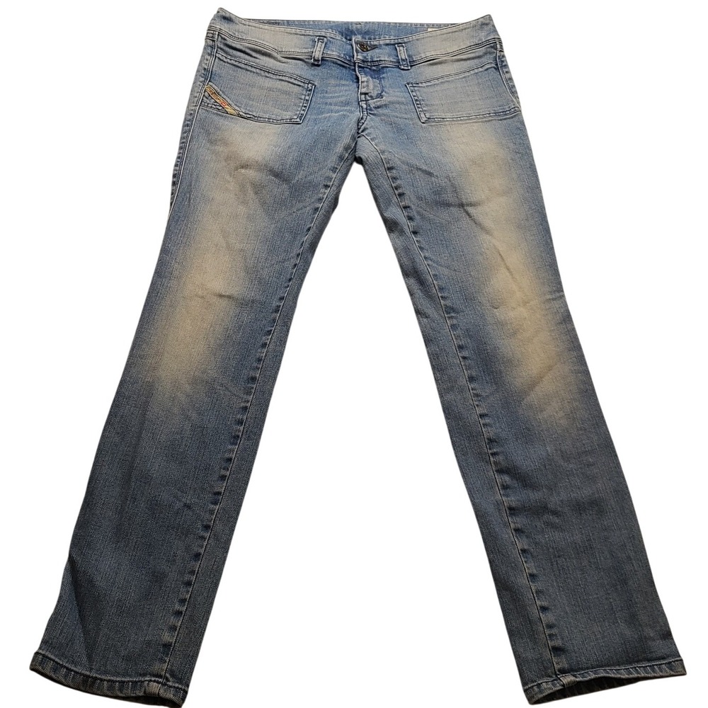 Diesel Hushy Wash Light Blue Stretch Slim Jeans Women's Denim Pants Casual Wear